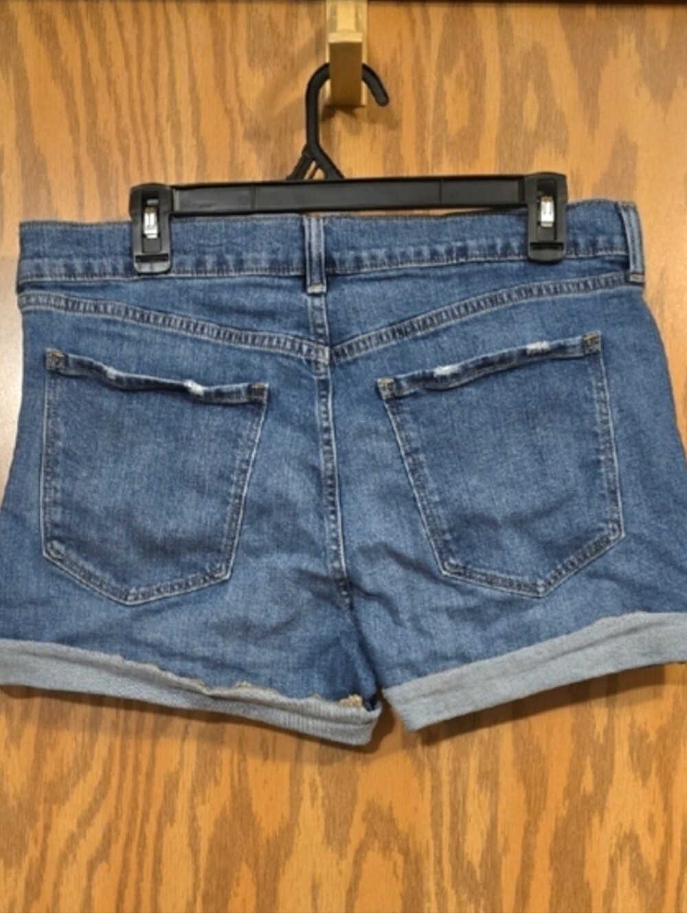 Old Navy Blue Rolled-Hem Boyfriend Denim Shorts
